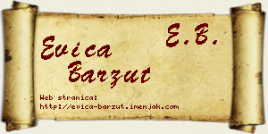 Evica Barzut vizit kartica